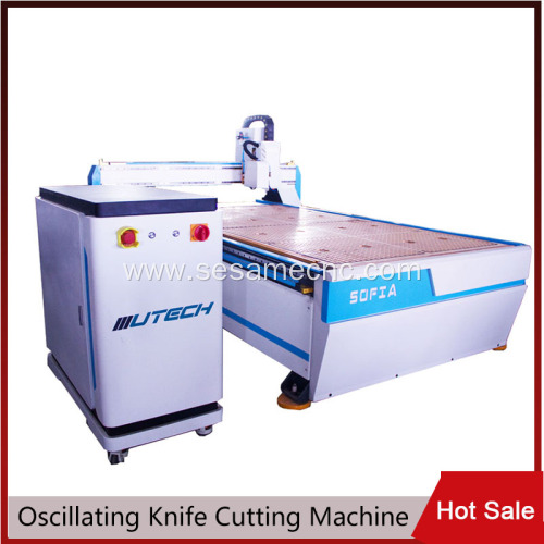Woodworking CNC Router Machine with Oscillating Knife